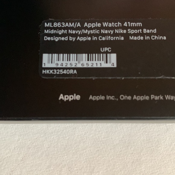 Apple Nike Sport Band for Apple Watch™ 41mm - Midnight Navy/Mystic Navy - Picture 9 of 10